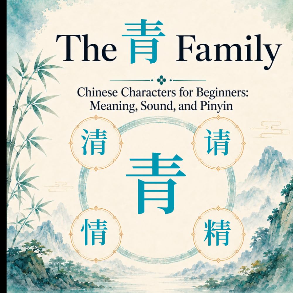 The 青 Family: Chinese Characters for Beginners: Meaning, Sound, and Pinyin