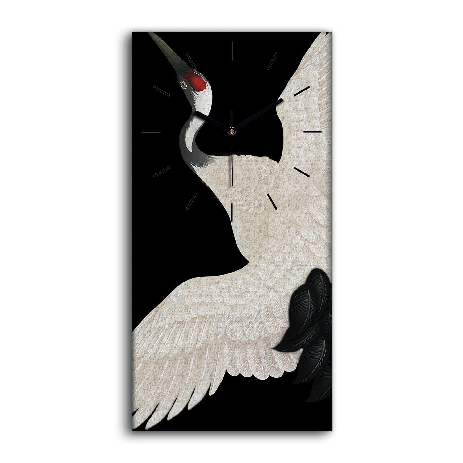 Horloge sur toile Coloray silencieuse 30x60cm pour salon moderne