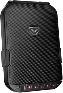 Vaultek LifePod Secure Waterproof Travel Case Rugged Electronic Lock Box Travel Organizer Portable Handgun Case with Backlit Keypad (Covert Black) (Biometric) - VAULTEK