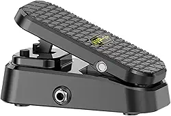 Milageto Pedal de expressão Pedal de efeitos de guitarra Não requer fonte de alimentação Sem ruído Saídas duplas