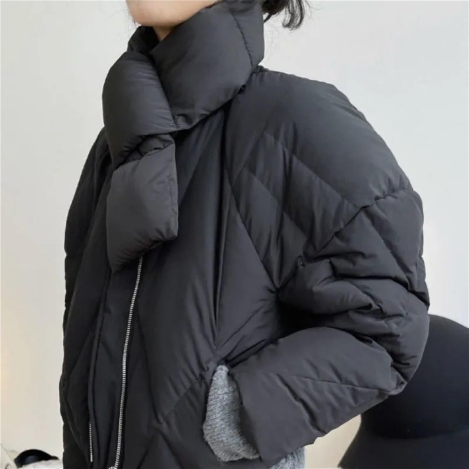 Écharpe chaude d'hiver, 3 pièces, doublure polaire épaisse en peluche, écharpe plumes for femmes et hommes, résistante à l'eau Pour Cyclisme,Ski