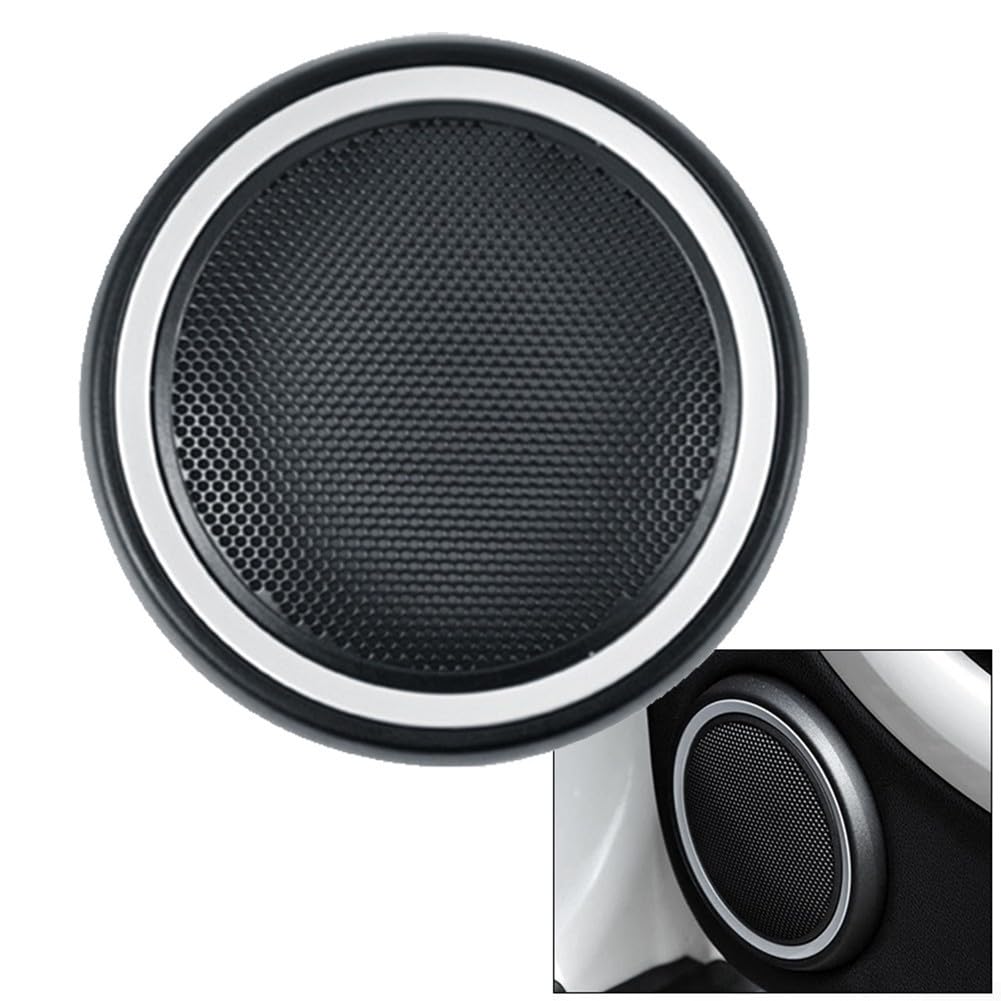 Oceanlend Cubierta para altavoz de puerta delantera de coche, para MINI CLUBMAN R55 para MINI Cooper R56 modelos de 2007 a 2015, 51412753333 51412756567 (galvanizada)