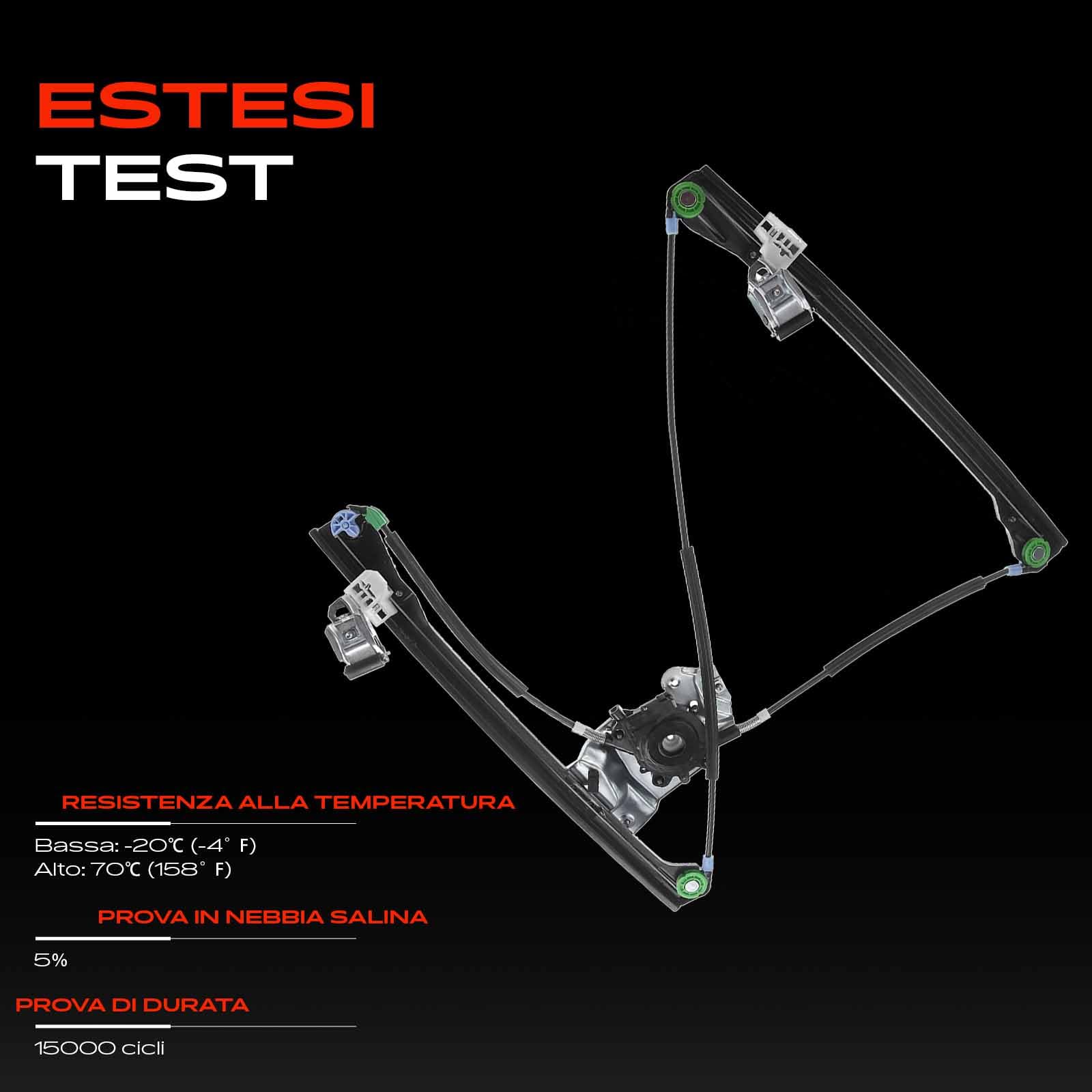 Frankberg Alzacristallo elettrico senza motore 4/5 porte anteriore destro | 6N4837462, elettrico, senza motore, 4/5 porte, davanti, Giusto, 6N4837462; Compatibile con: Polo 6N2, Polo 6N1