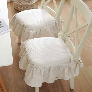 Fridja 2 Pcs Coussins De Chaise Dossier Haut Pour Extérieur Intérieur, Coussins De Meubles De Patio Doux Légers Confortables Rembourrés Tout Temps Pour Chaise Berçante Extérieure, 19 X 19 Pouces