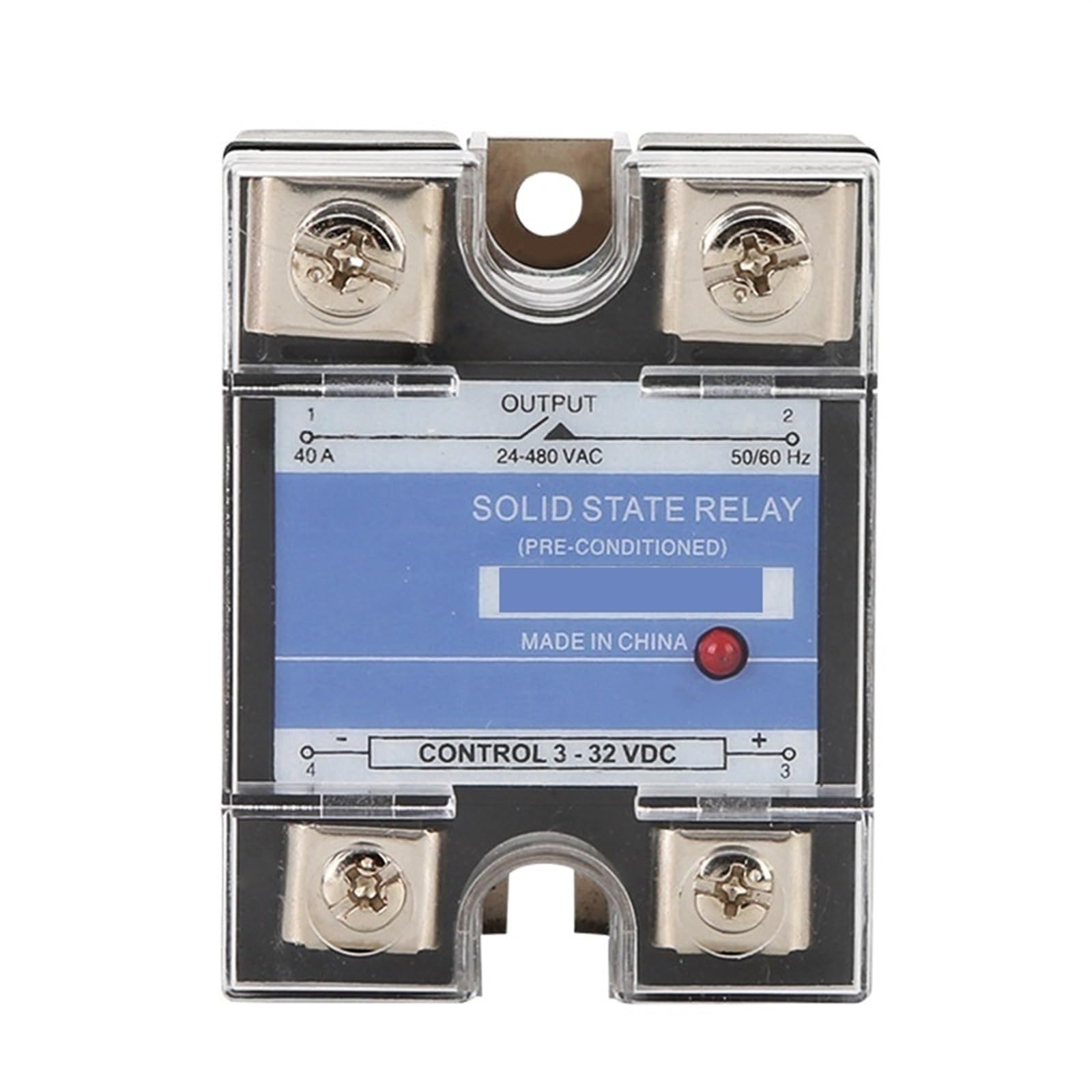 SSR-100DA Relais statique étanche monophasé contrôle DC-AC commutation silencieuse