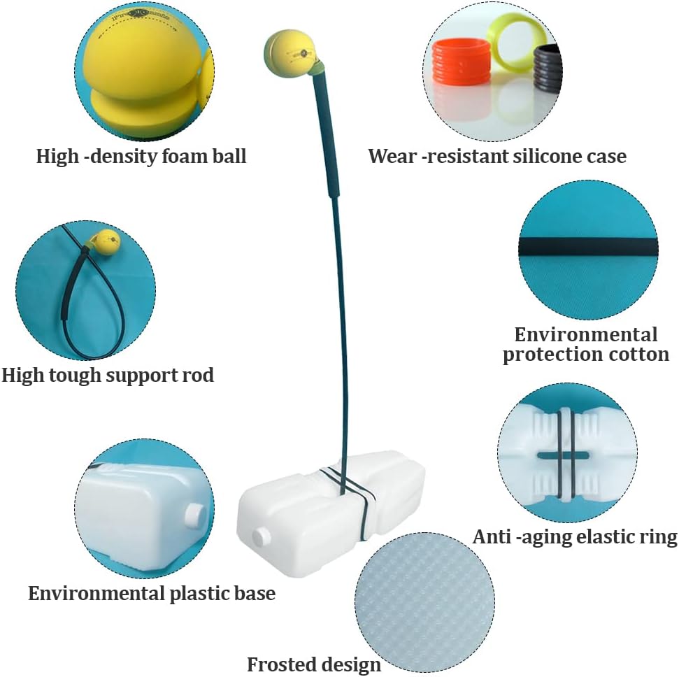 Tennis Trainer Fixed Swing Racket Tennis Training Tool Self-Training Aid Tennis Training Equipment for Beginners and Professional Players for All Ages