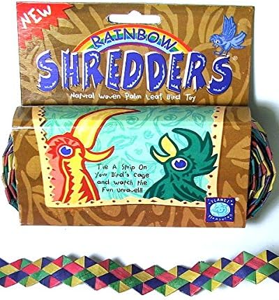 03138 Small Zig-Zag Rainbow Shredder Toys Foraging Craft Birds Talon Cage Chewy