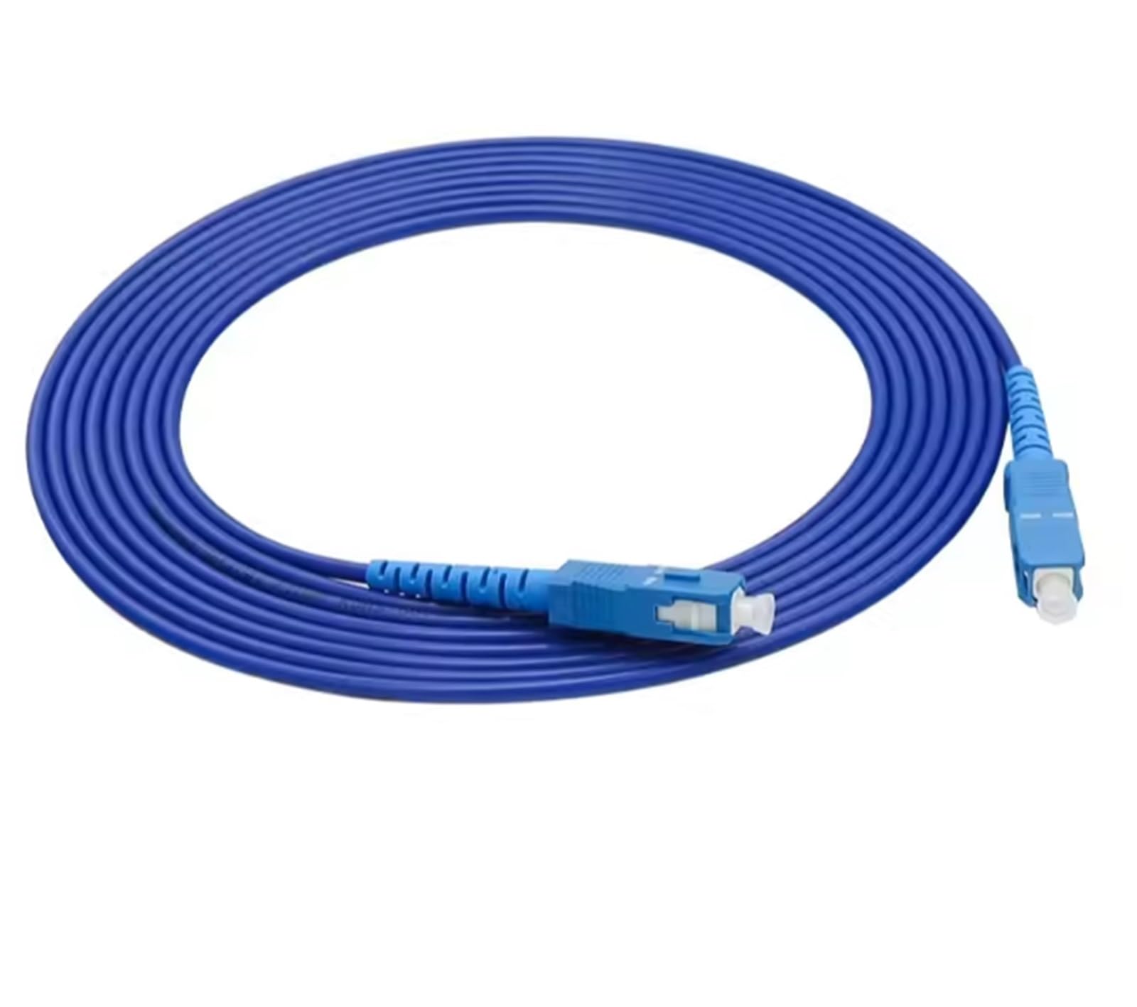 Câble de raccordement à fibre optique à 2 conducteurs blindé - 1 m, 2 m, 3 m, 5 m, 10 m, 15 m, 20 m, 25 m, 30 m - Bleu - 2 fibres LC, STSCA, LCA, FC, SM, ftth - Pont monomode 2C (SC-SC 30 m, 1
