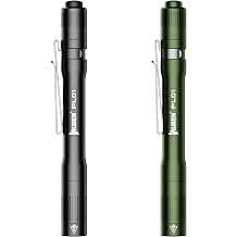WUBEN PL01 Pen Light, 650 Lumens Pocket EDC Flashlight Rechargeable, Bright LED Pen Flashlight, IP68 Handheld Flash Lights, Compatible 2 AAA Battery for Home, Outdoor, Emergencies, Inspection