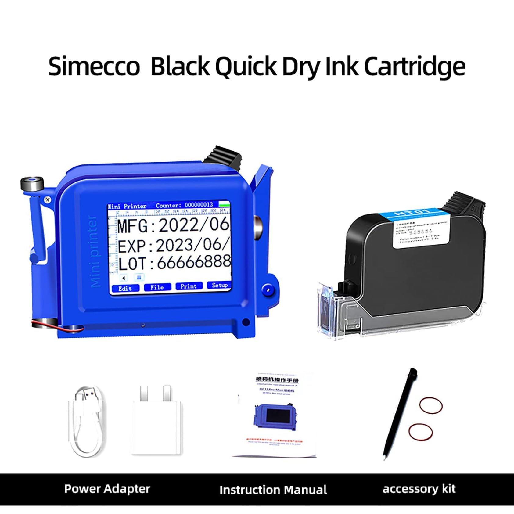 Amazon.co.jp: ハンドヘルドプリンター ポータブル、ハンドヘルド