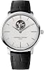 Frederique Constant Mens Slimline Automatic Heart Beat Automatic Stainless Steel and Leather Casual Watch, Color: Black Model: fc-312s4s6