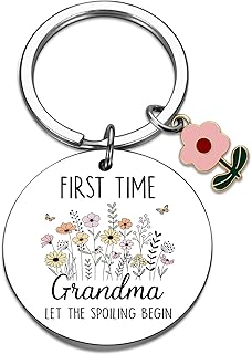 New Grandma Gifts First Time 2026 Promoted to Grandma keychain Mothers Day Gifts Pregnancy Announcement for Grandparents Christmas Birthday Mothers Day Gift for New Grandmas