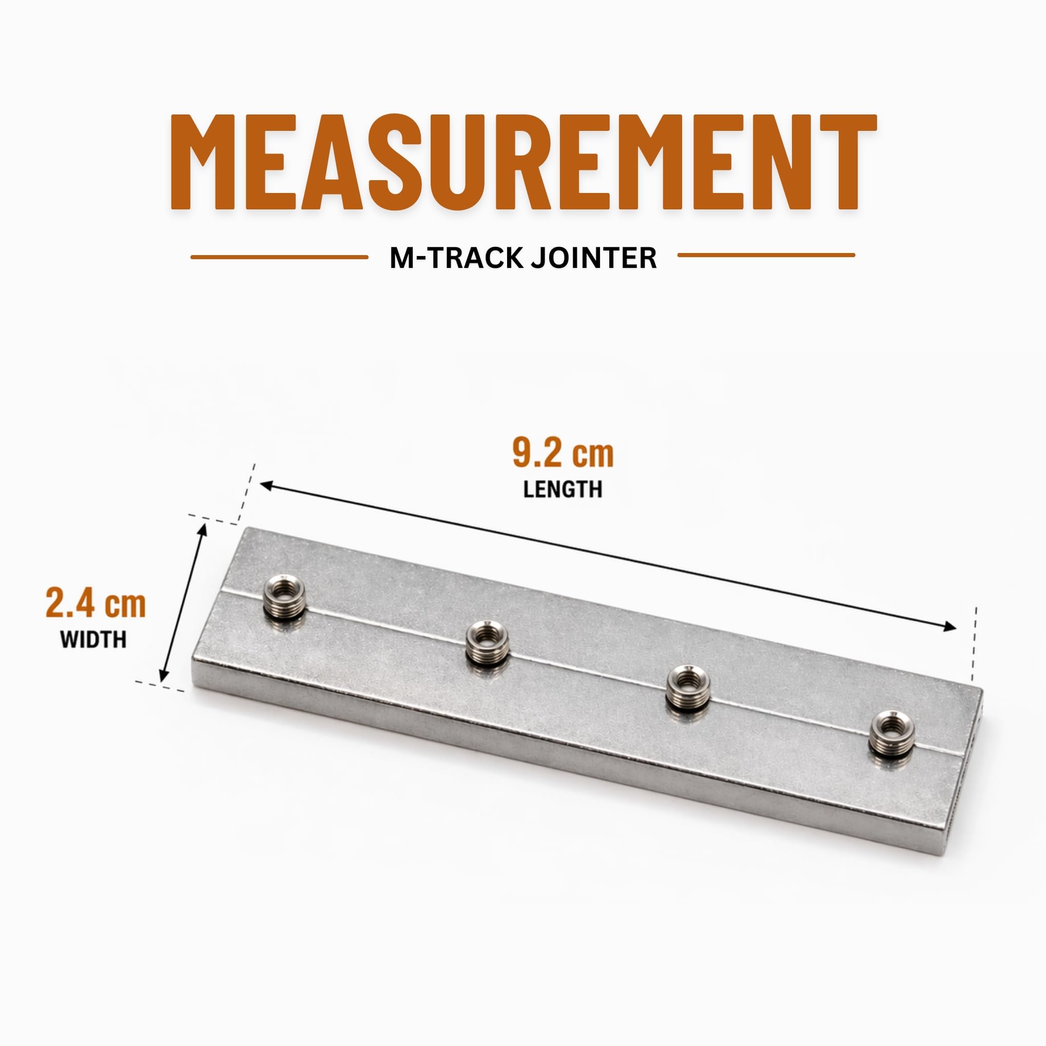 FAPBADRI M Track Curtain Channel Jointers, Easily Connect Two Channels / Tracks with Such a Jointer, Material Aluminum, Pack of 1 piece 3