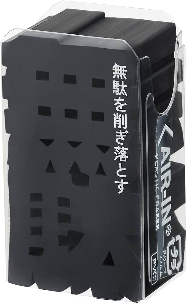 Amazon | プラス 消しゴム エアイン 文字消 ブラック 無駄 12個 ER