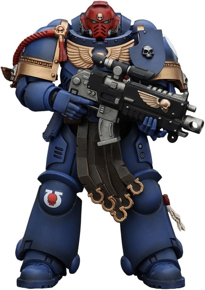 - JOYTOY 1/18 Action Figure Warhammer 40,000 Ultramarines Sergeant Gadriel Collection Model Birthday Gift