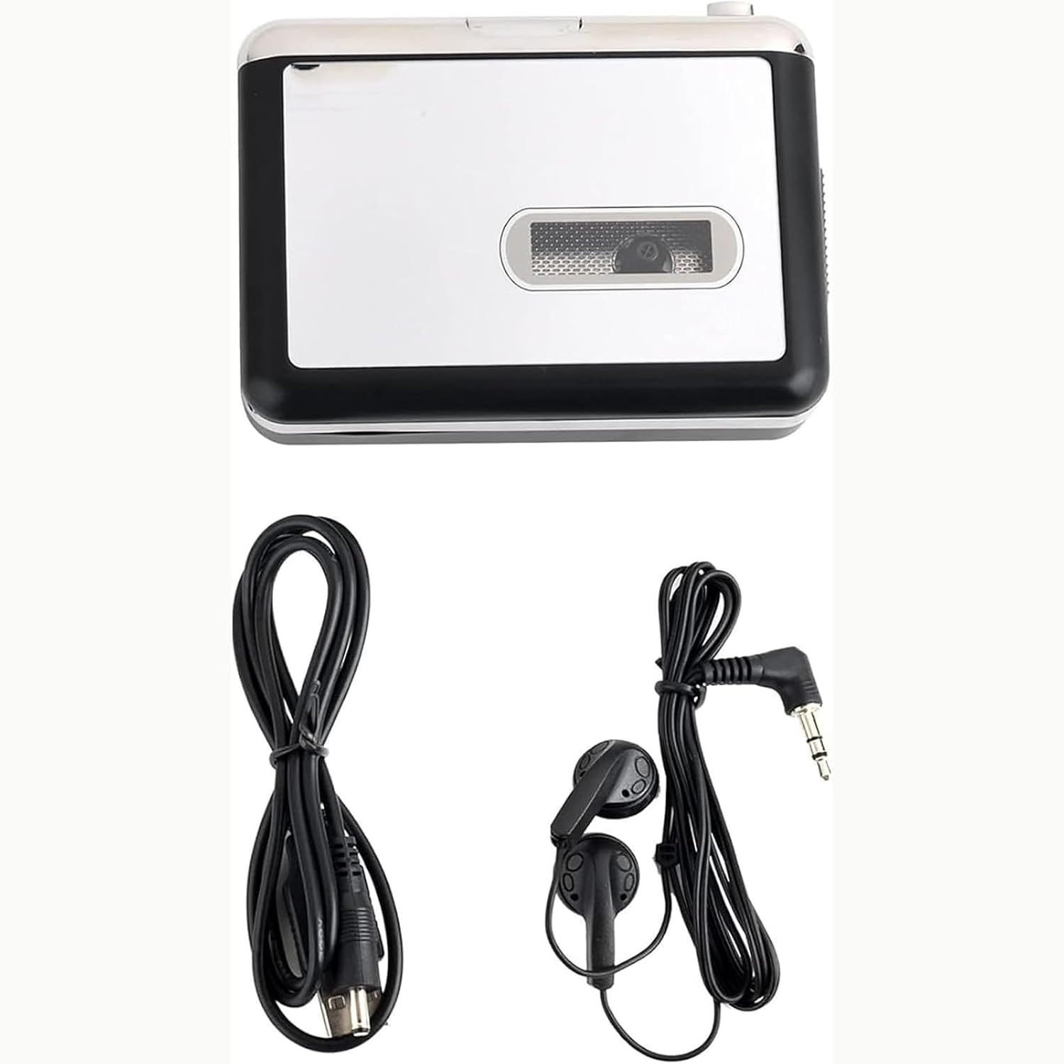 Cassette Tape Player & USB MP3 Converter, Portable Classic Music Recorder, Direct Save to USB Flash Drive, Auto Reverse, Headphone Jack