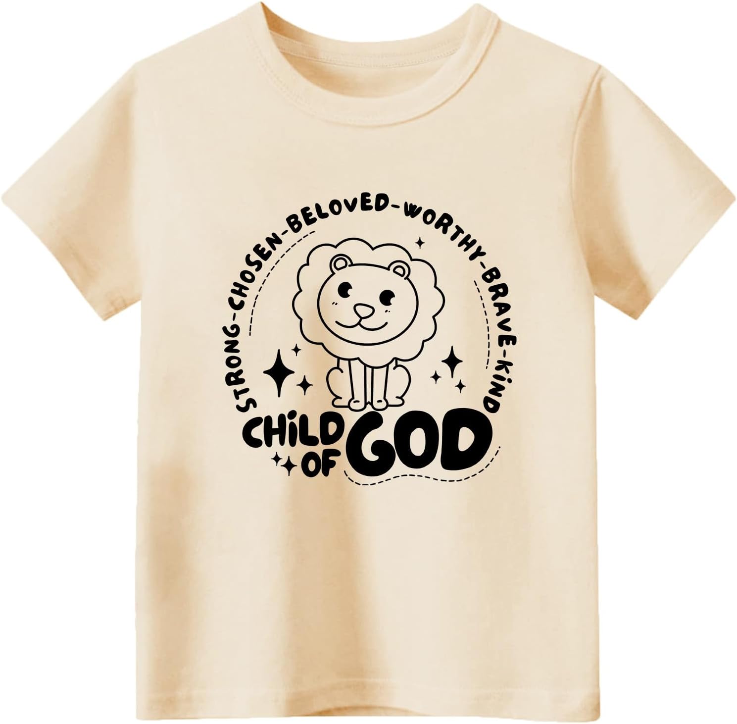 Todder Boys Girls Jesus Shirt Christian Religious Tees Kids Bible Verse Cotton Tops 2-7 Years