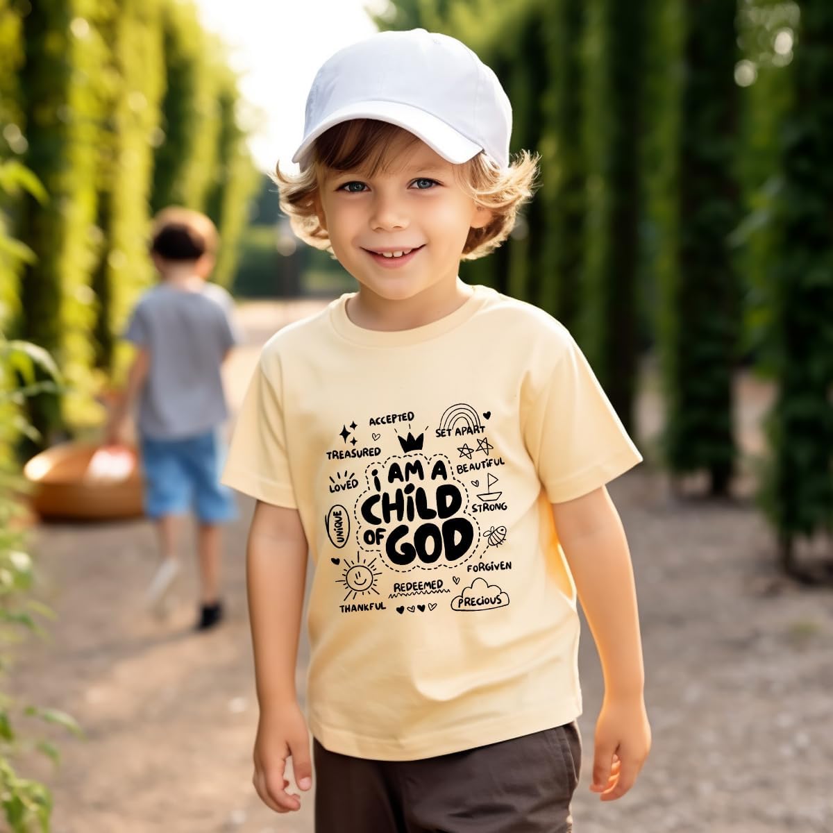 IAM A Child of God Christian Shirts for Kids Toddler Jesus Religious Tee Tops Bible Verse Clothes 2-7 Years - Image 5