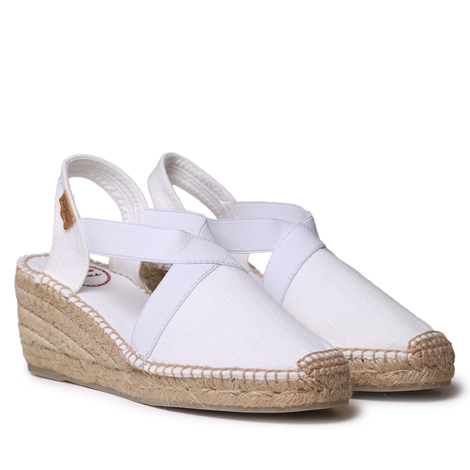 Women, Ter, Linen Elastic Strap Wedge Espadrille