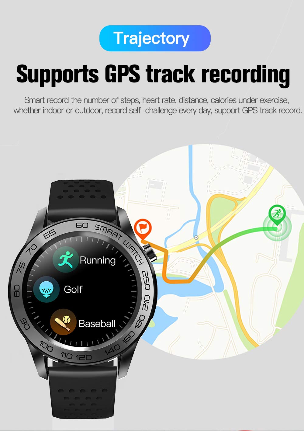 Inteligentny zegarek fitness tracker aktywności monitor pełny ekran dotykowy wodoodporne zegarki mężczyźni z pulsometrem snu monitor zdrowia sport krokomierz