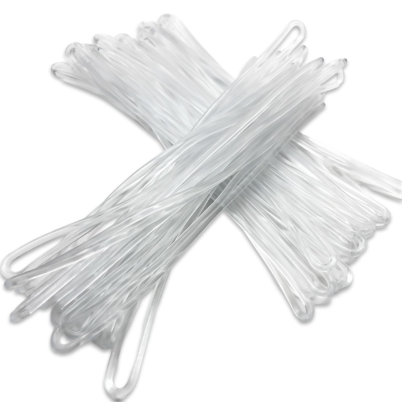 Amazon.com | 100 Pack Clear Plastic Luggage Loop Straps – Durable