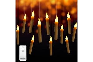 Xmas Party Decor: Luminous 12 LED Floating Candles with Convenient Remote Control