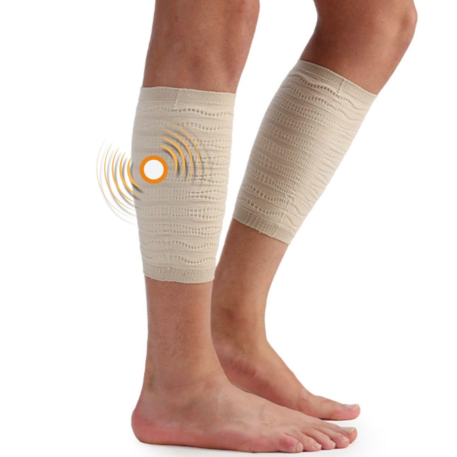 GUTEINTE 2 Fasce Elastiche Per Polpaccio E Ginocchio | Bendaggio Regolabile Unisex Per Sport E Dolori Muscolari