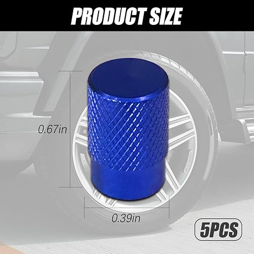 Miniatura 2 de 5 tapas de vástago de válvula de neumático de automóvil, tapas de vástago de válvula de neumático de aluminio, a prueba de polvo con sello de goma