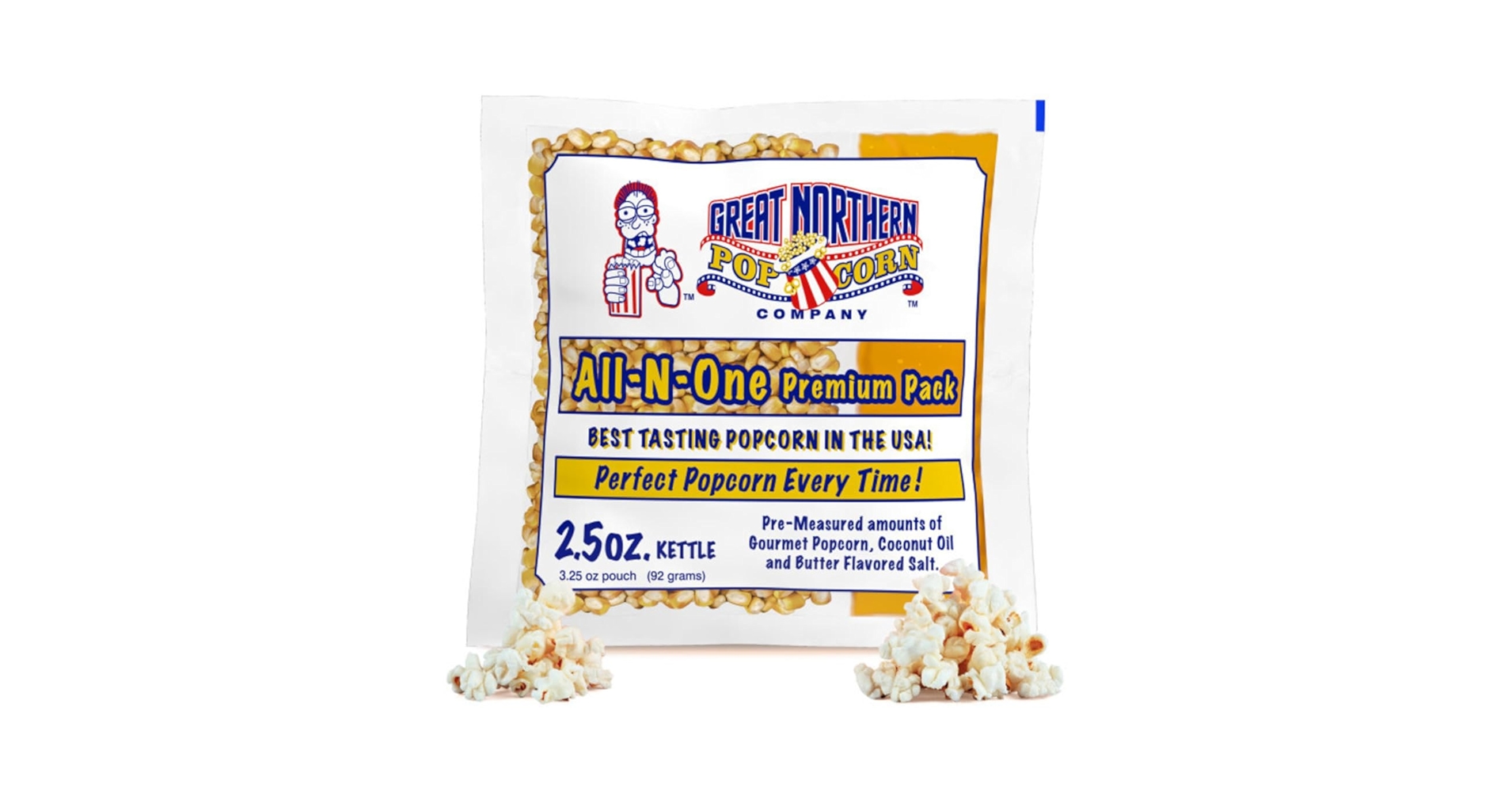 Amazon.com: 2.5oz Popcorn Machine Popcorn Packets - All-in