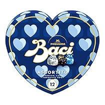 BACI PERUGINA Cioccolatini Assortiti ripieni al Gianduia, Scatola Cuore San Valentino 150g