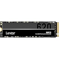 Lexar NM620 SSD Interno 256GB, M.2 2280 PCIe Gen3x4 NVMe 1.4, Fino a 3500 MB, s in Lettura, 1300 MB, s in Scrittura, Unità a stato Solido Interno 3D Flash NAND per appassionati di PC e giocatori