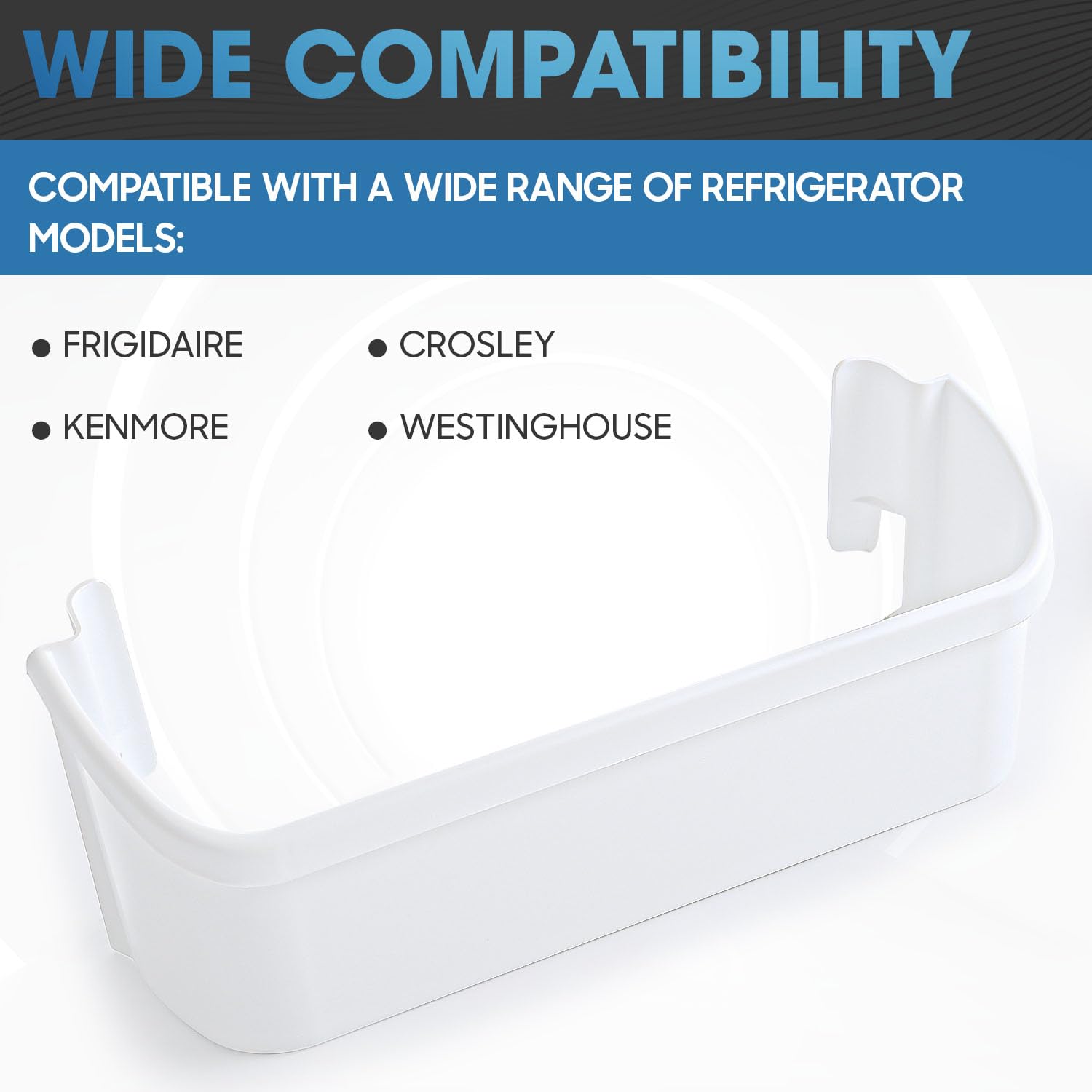 Amazon.com: 2 Pack 240323001 Refrigerator Door Bin Shelf (15.9