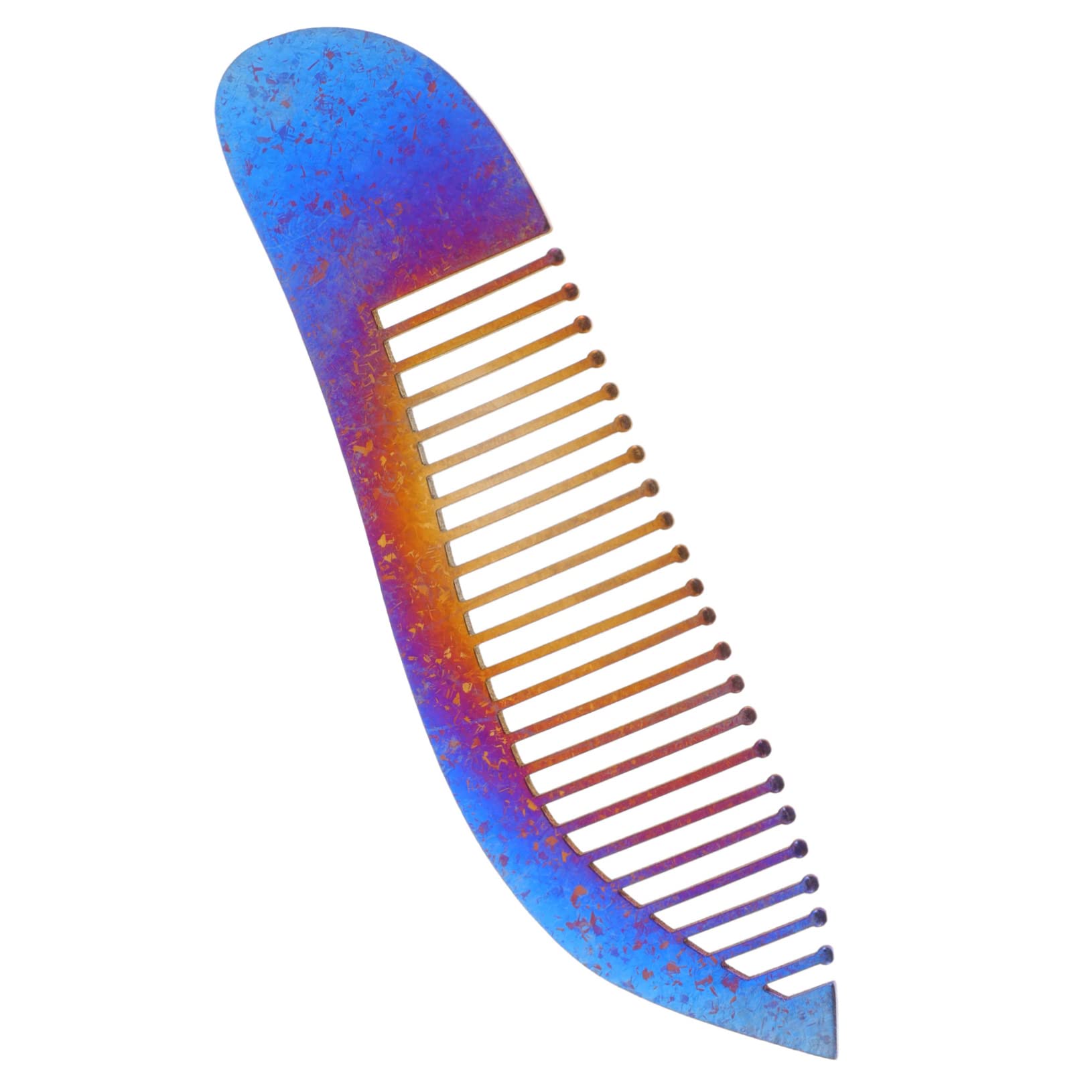 FRCOLOR 5 Piezas Peine Titanio Peine Peluquero Metálico Pelo Para Hombre Peinado Para Hombres Titanio Diente Ancho