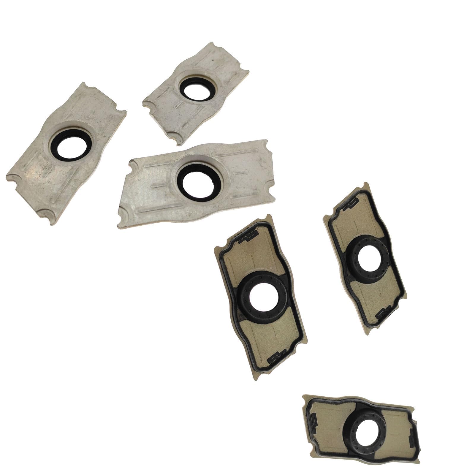 6 Stück Injektor Dichtung Platte Endkappe Zylinderkopfhaube Dichtung Kompatibel mit Audi A4 A5 A8 Q5 Q7 Kompatibel mit VW Touareg Verschlussdeckel Dichtplatte 059103113G 059103113F 059103113E