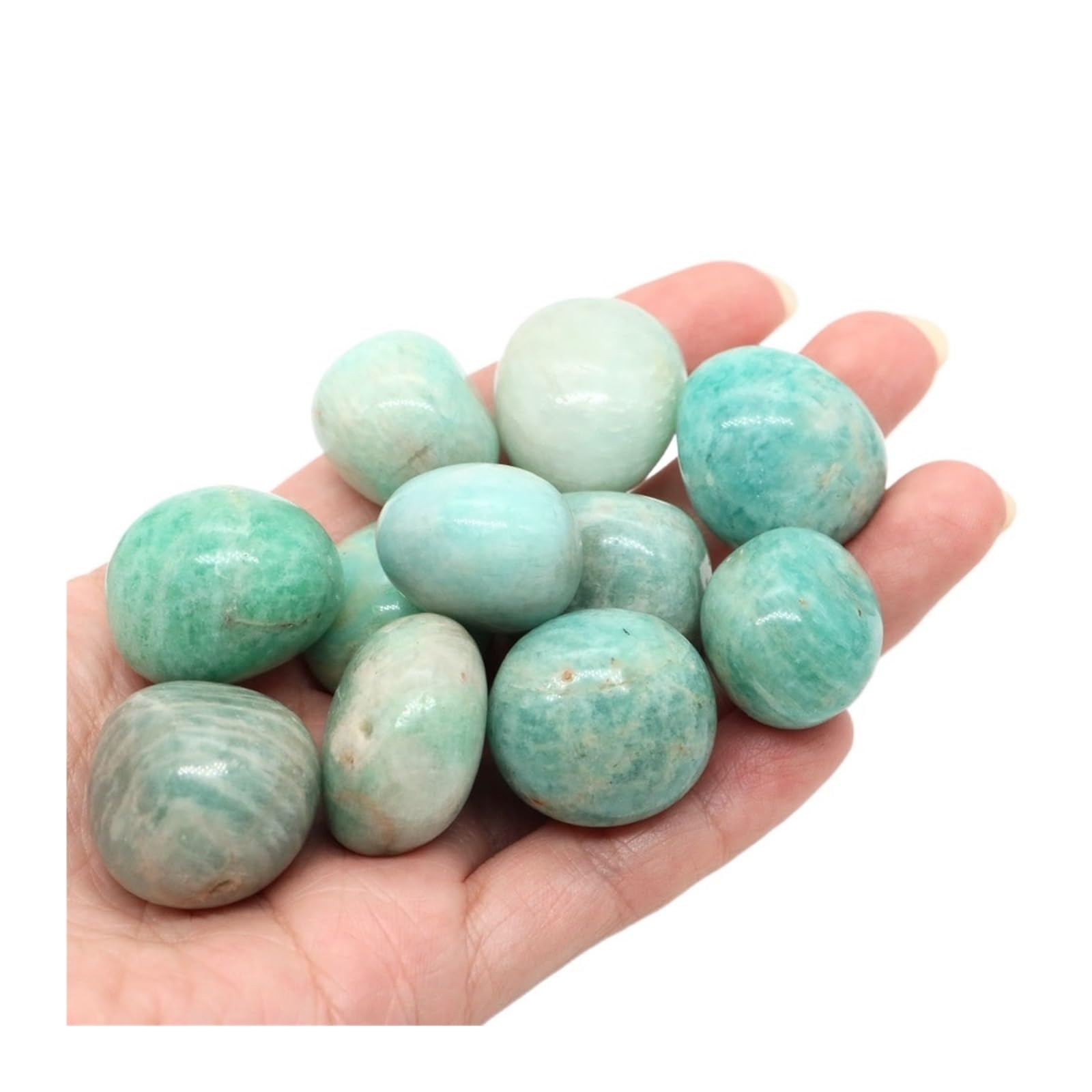 Piedras de Grava para peceras, Piedra Lunar, Piedras de Grava caídas, decoración jardín y Acuario, Multicolor, 10-40mm(Color 20,500g)