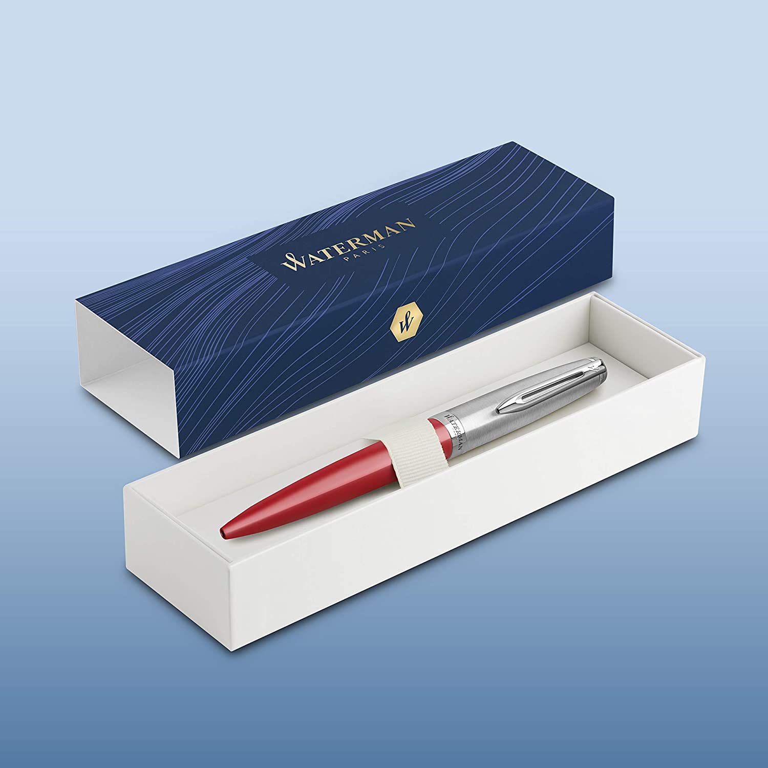 Amazon | WATERMAN ウォーターマン 公式 ボールペン 油性 エンブレム