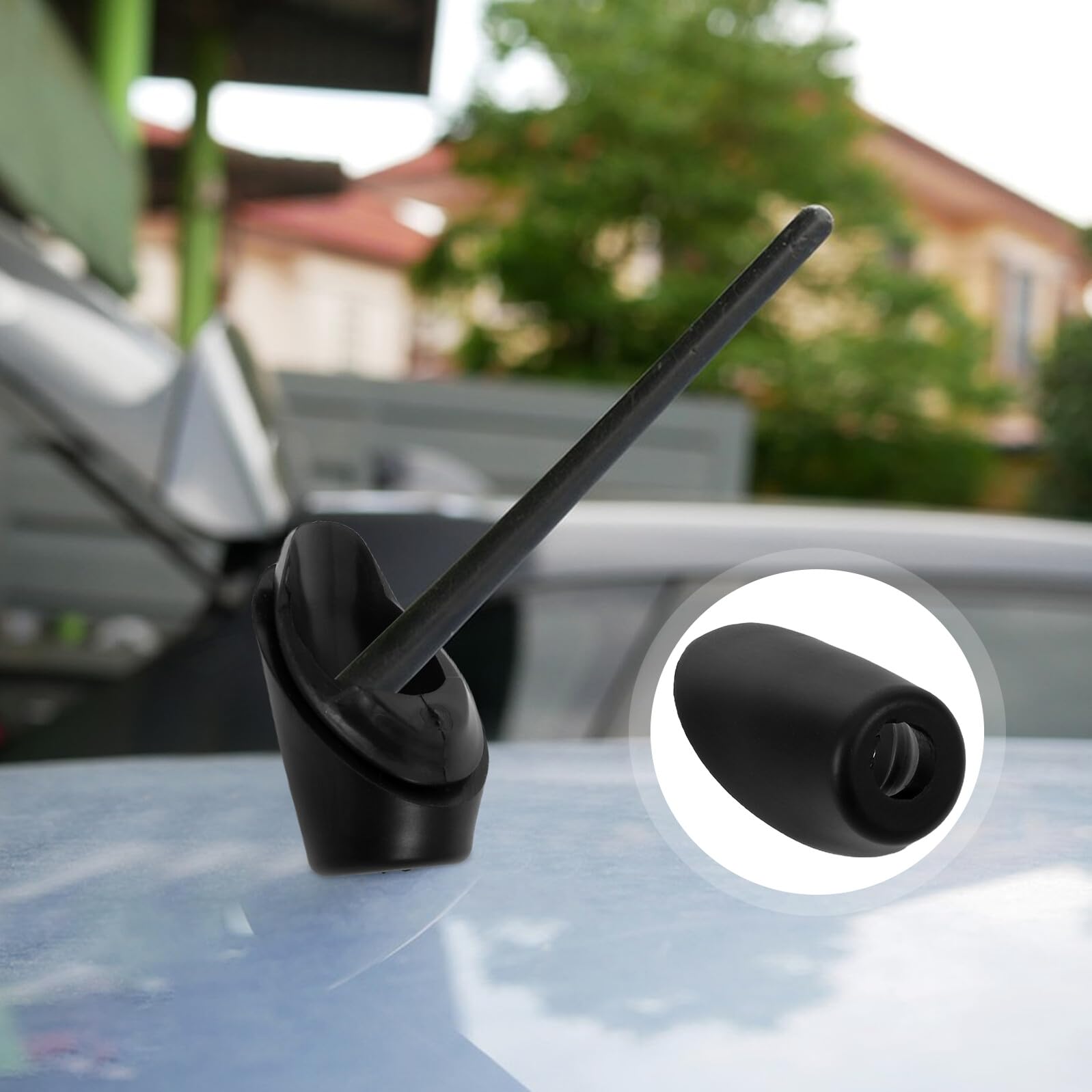Cabilock Antennensockelblende Aus Kunststoff Kompatibel Mit Autoantennenfuß Ersatz-tülle Für Autoradio-Blende Antennendurchführung Kfz-antennenhalterung