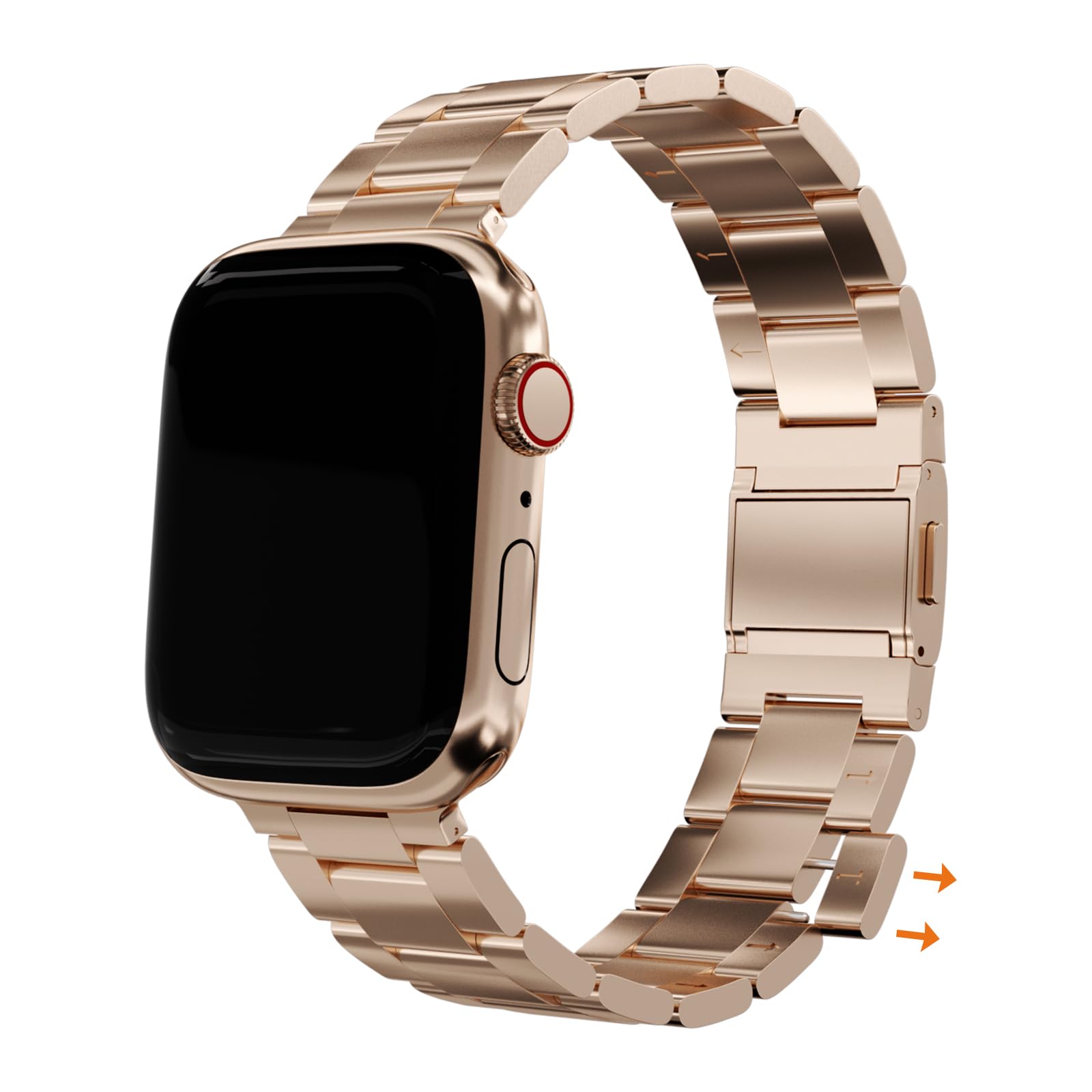 FiNESTONE Metal Band for Apple Watch - No Tool Needed Apple Watch Stainless Steel Band - iWatch Magnetic Strap for Ultra/Ultra2 Series 10/9/8/7/6/5/4/