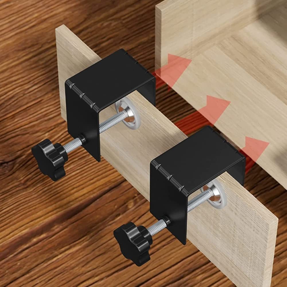 ZzzaNa 6Pcs Morsetto universale C Morsetti for installazione armadio Mobili in acciaio Cassetto anteriore Morsetti for installazione Morsetto C Morsetto for installazione Morsetti Guida for fori di pe