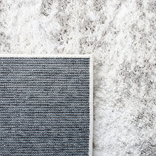 Safavieh 8x10 Berber Shag Area Rug Light & Dark Grey