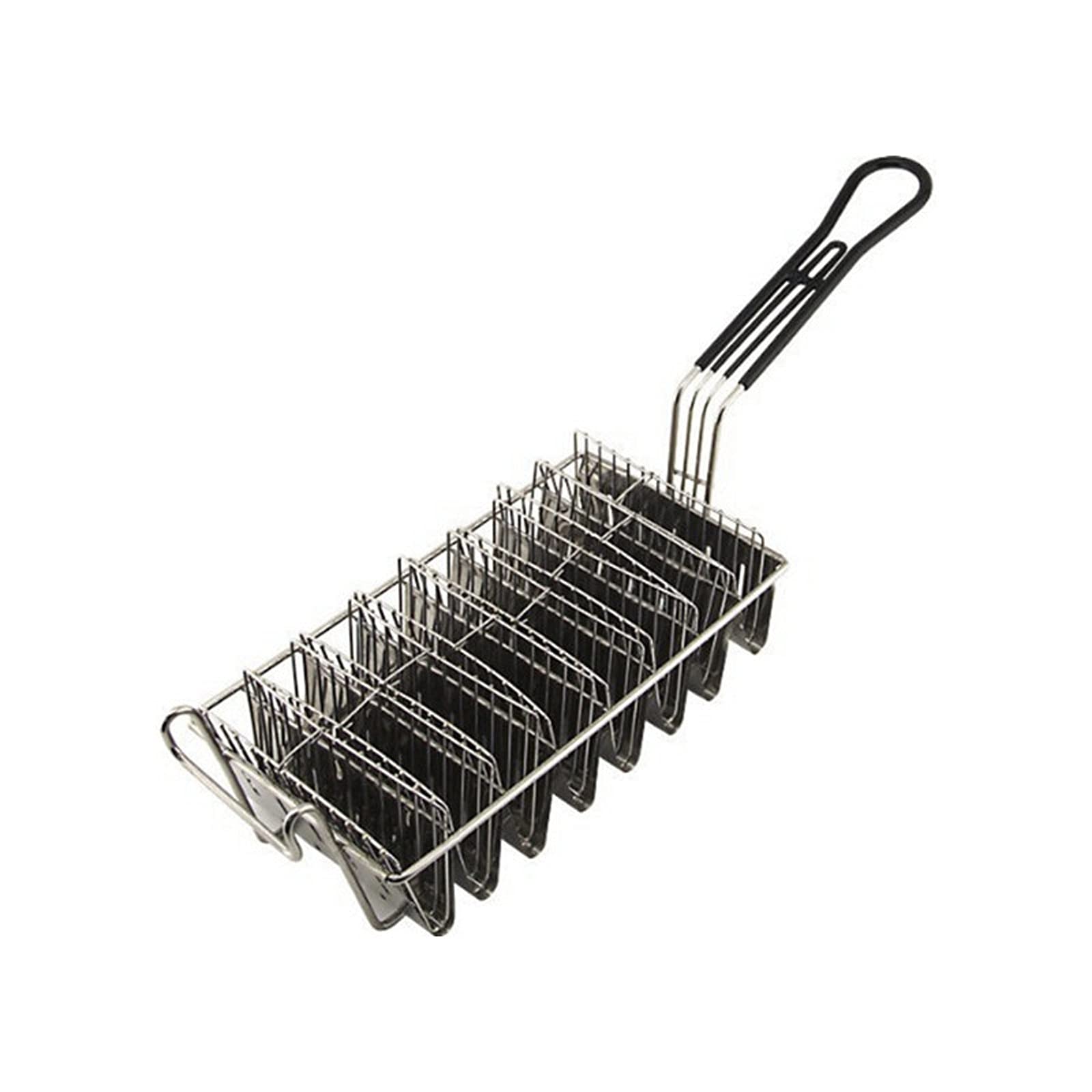 Frytki Kosze Ziemniaczane Kosz do smażenia Ze Stali Nierdzewnej Wielofunkcyjny Kosz Do Smażenia Tortilla Formy Specjalne Narzędzia Do Kołek (4 Komórki / 6 Komórki / 8 Komórek) Do Frytek, Obręczy d