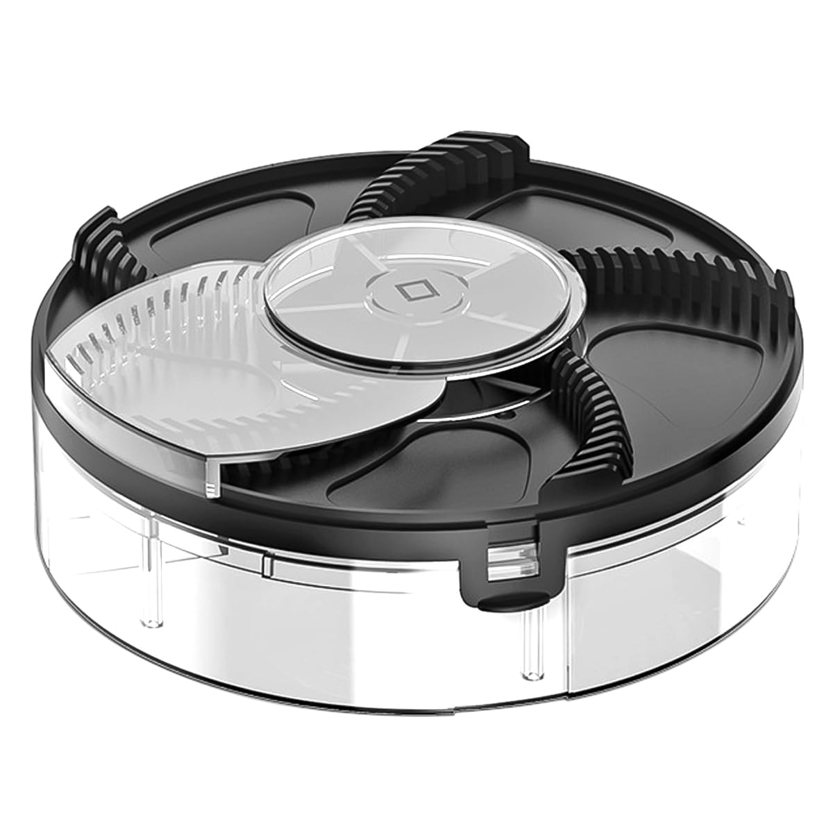 Ieron Electric Fly Trap,Fully Automatic Rechargeable USB Smart Fly Catcher,400mAh Battery,16x16x5cm, Includes Two Packs of Fly Bait for Home/Kitchen/Restaurant/Ranch/Garden