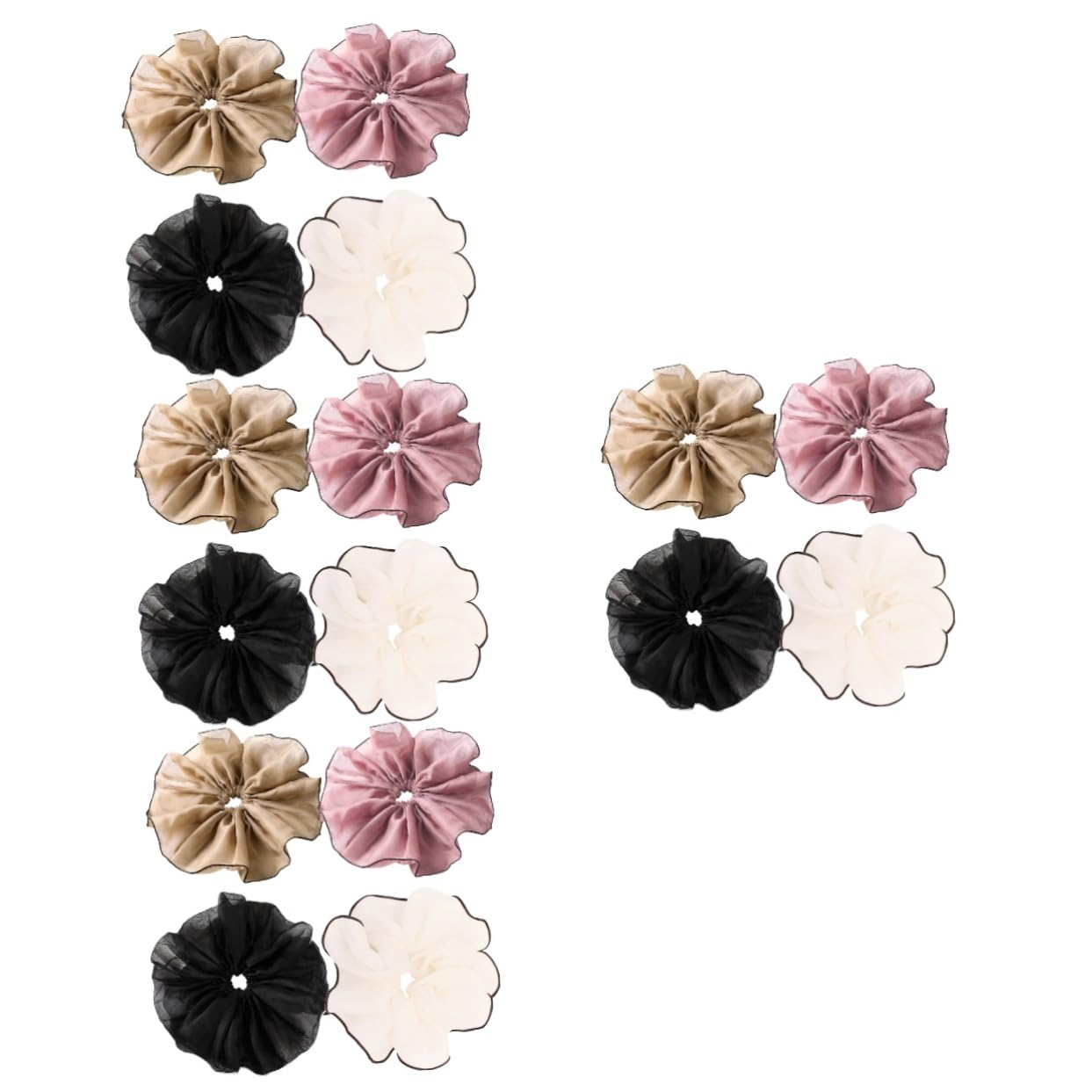 FOMIYES 4 Juegos De Coleteros Elásticos Para El Pelo Para Mujeres Y Niñas Accesorios Elegantes Para El Pelo Coleteros Semirecogidos O Sueltos 4 Unidades.