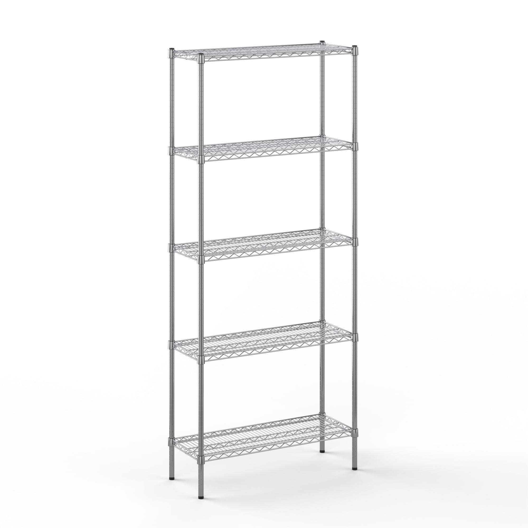 14" Deep x 36" Wide x 86" Height Wire Shelving Kit | 5-Tier | NSF Commercial Storage Rack Unit