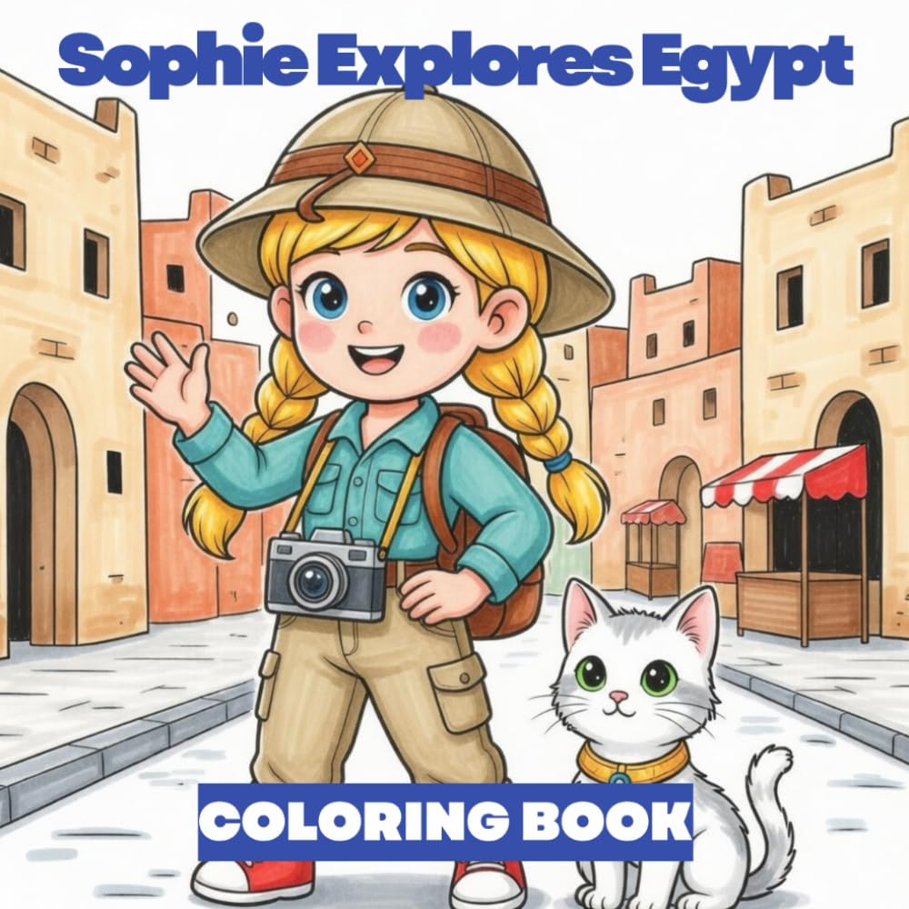 Sophie Explores Egypt Coloring Book