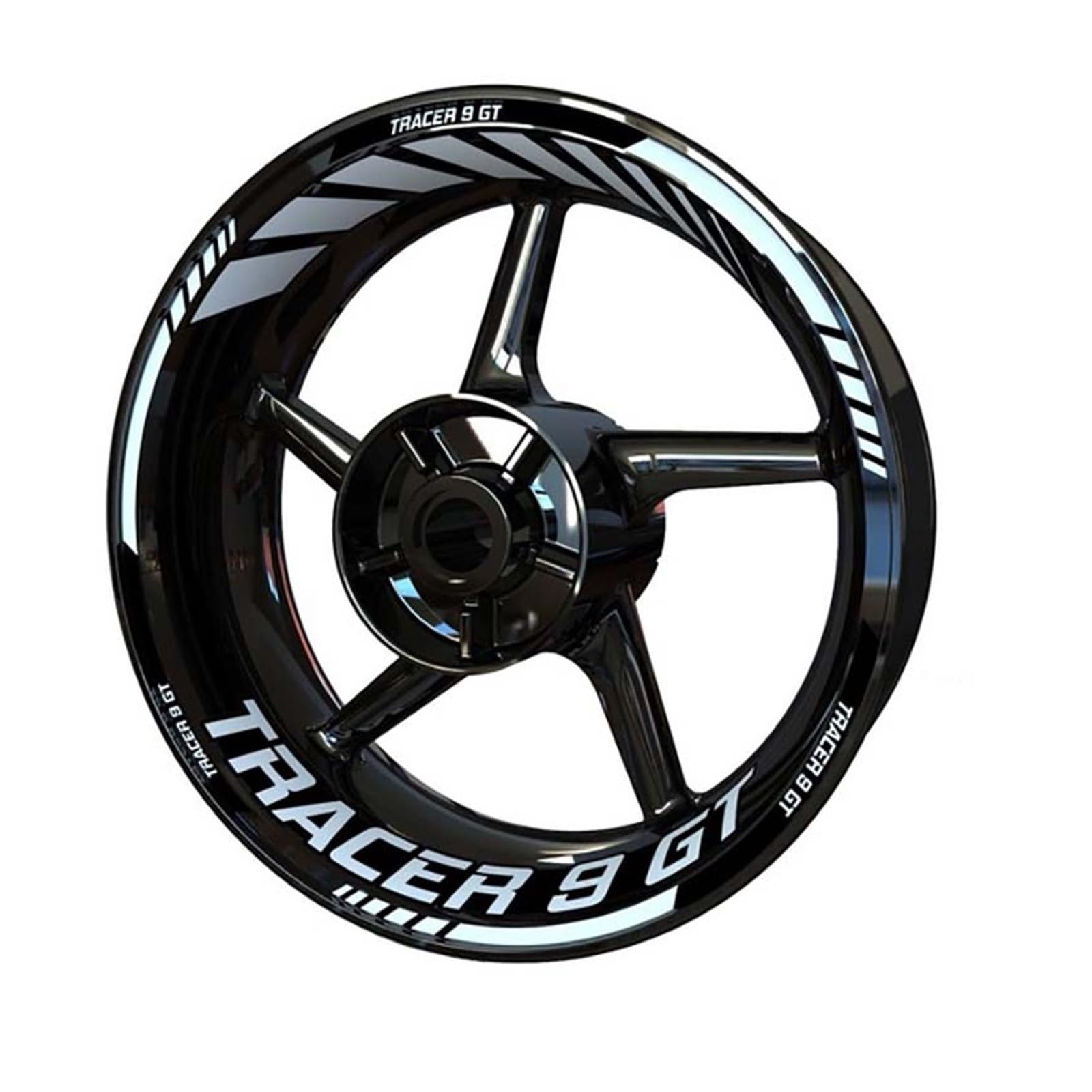 1 Set of Motorcycle Wheel Stickers Stripes Reflective Rim for Yamaha for Tracer 9 900 7 Gt 9gt(Style 7)