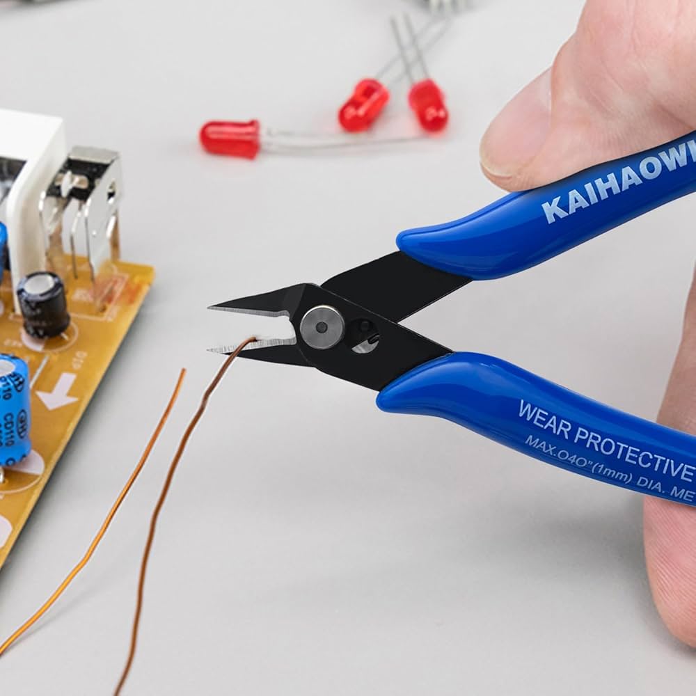 Amazon | KAIHAOWIN 127mm ニッパー 先細ニッパー 電工ニッパー