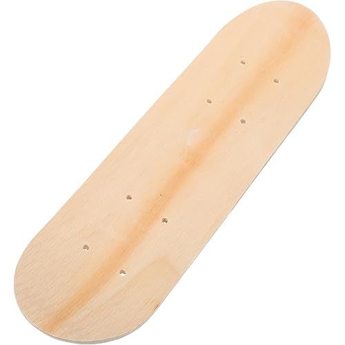 Toyvian Diy Blank Skateboard Deck for Kids - 7-Layer Maple Wood, Double-Sided Graffiti Board, 16.9 X 5.11 Inch, Ideal for Painting and Creativity