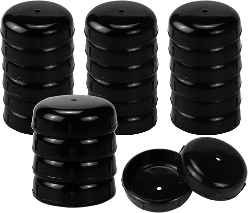 Paquete de 24 tapas redondas de plástico para patas de muebles de patio de 1-12 pulgadas, protectores de suelo para patas de sillas de patio,