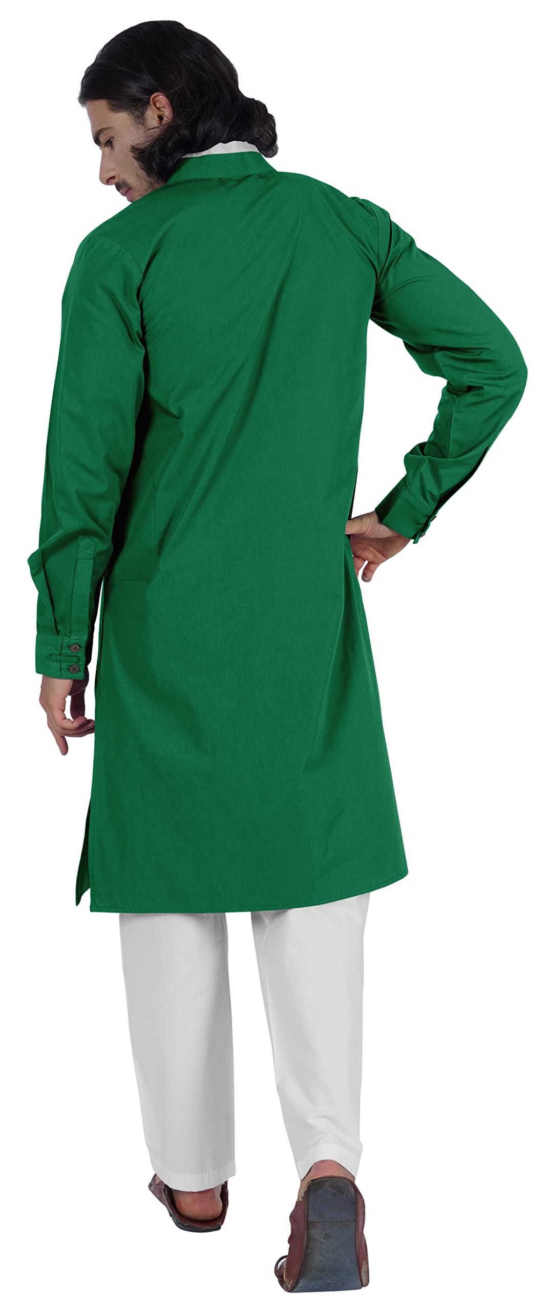 Atasi Herren Henley Welt Tasche Lange Kurta Feste Indische Ethnische Kleidung Für Männer